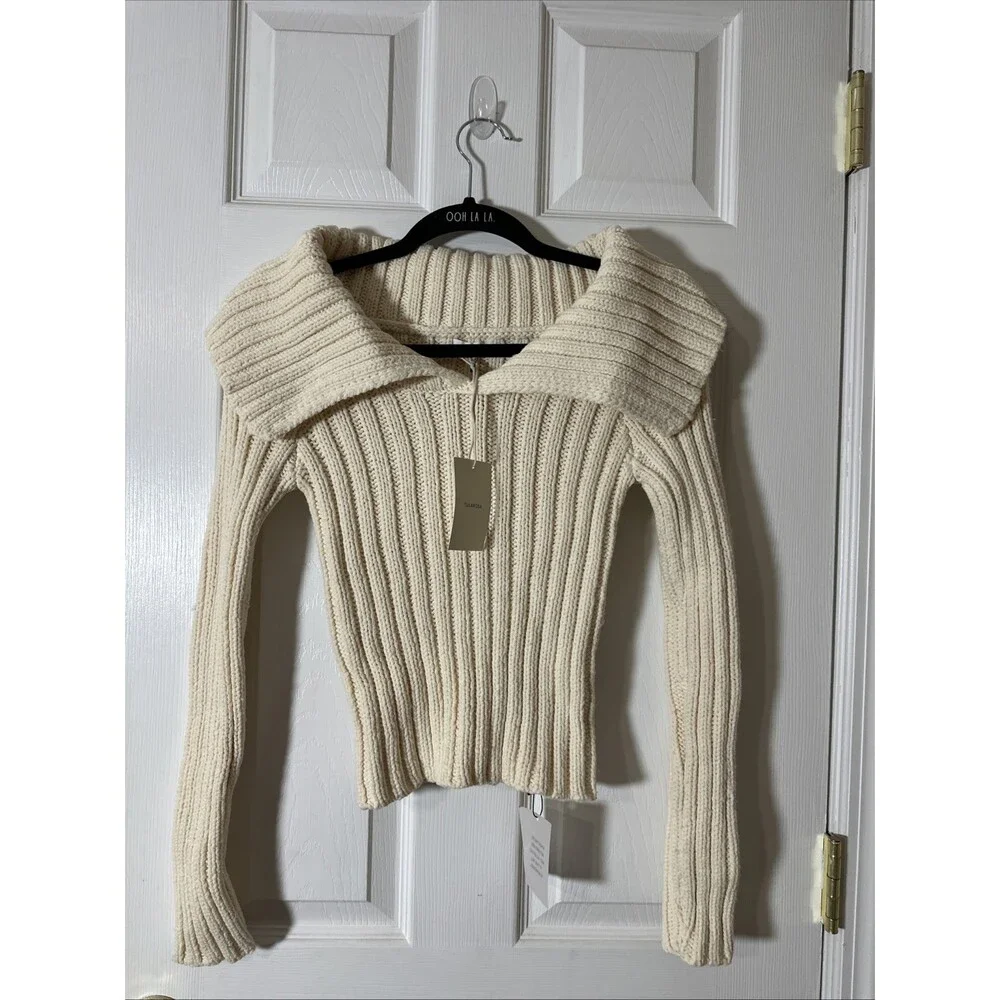 NWT Tularosa Letina Sweater In Ivory $178 Size S - Picture 6 of 8